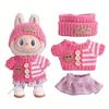 For Labubu Doll Clothing Cute Sweater Set 17cm Clothing Shoes Doll DIY Accessories Training Sitting Party Games Toys Gifts