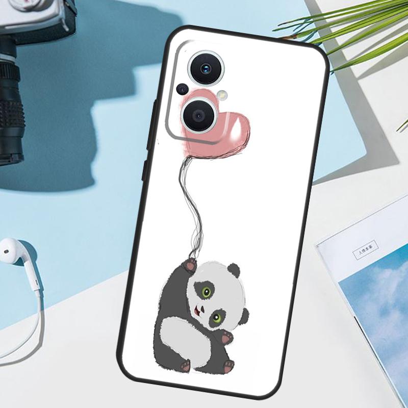 Cartoon Panda Cover For OPPO Reno 14 F 12 11 10 13 Pro 11F 12F 13F 7 8 Lite OPPO Find X8 X6 X5 X9 Pro Case