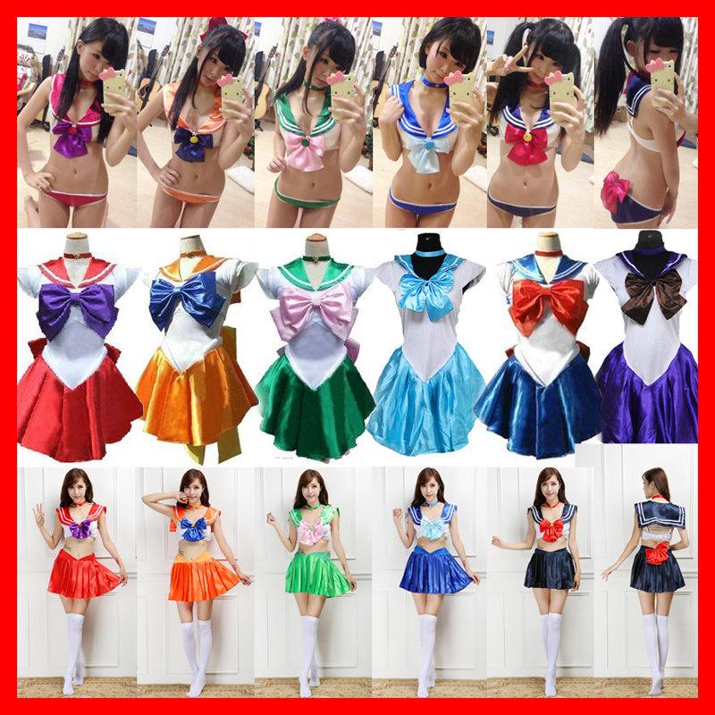 Sailor Moon Cosplay Bikini Lingerie XXL: Anime Role-Playing Party Costume