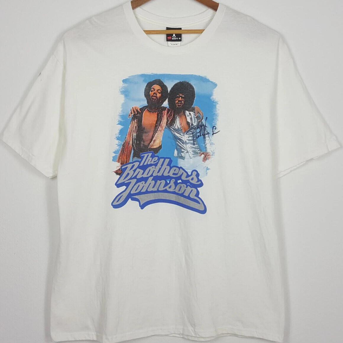 Vintage The Brothers Johnson American Funk R&B Band Tour Albums Retro T-shirt S