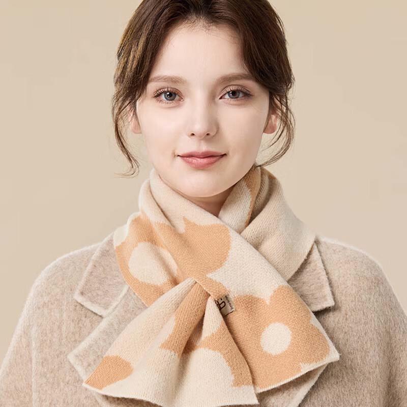 JIUMU Women s Knitted Wool Scarf One Size