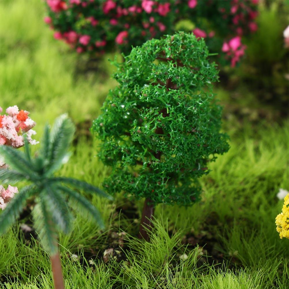 Model Simulation Trees Landscape Rural Style Micro Figurines Sakura Miniatures Home Decoratio