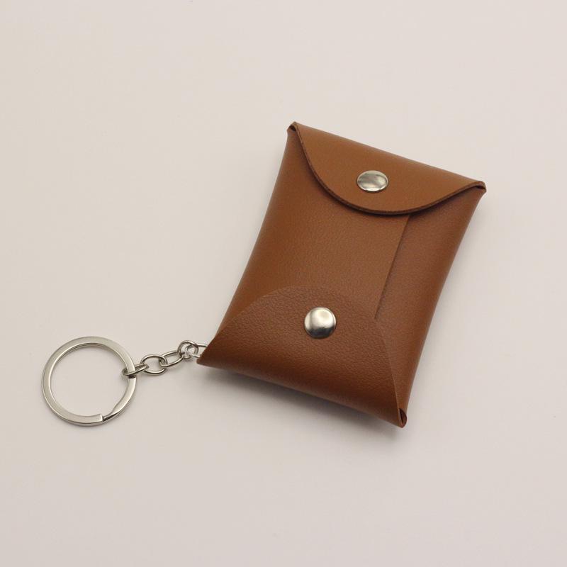 Cute Personalized Card Holder & Coin Purse with Keychain and Snap Closure - Logo Printing Available