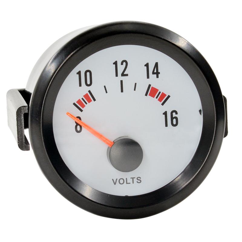 52mm Auto Car Refitting Volt Gauge 8~16V Blue LED Light 12V Battery Voltage Instrument Meter