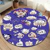 One Piece Gear Round Area Rug Carpet Rug For Living Room Bedroom Sofa Playroom Decor Nonslip Floor Mat