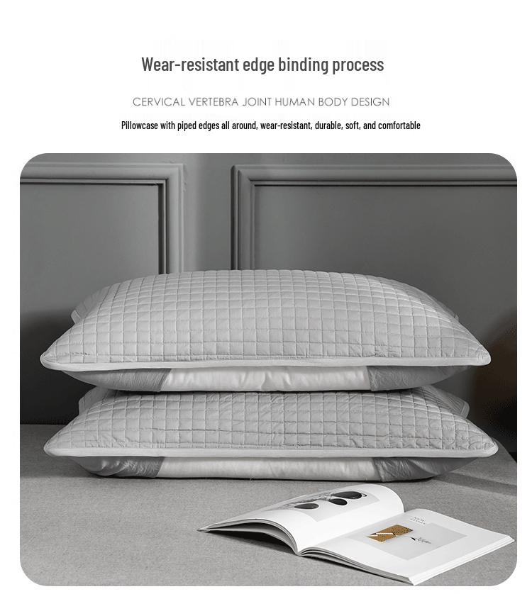 Taie d'oreiller anti-transpiration et anti-acariens: Anti-Huile & Tache, Couche Nano Isolante Protectrice pour Hommes & Femmes.