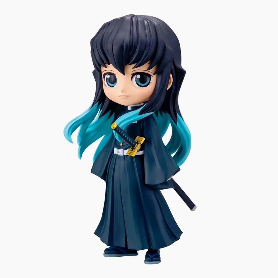 Anime Demon Slayer Figure Nezuko Tanjirou Zenitsu Inosuke Kyoujurou Giyuu Kawaii Qposket Pvc Model Toys Children Gift