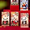 6pcs Cute New Year Panda Red Envelopes Traditional Gifts Packing Bags  Kids Gifts