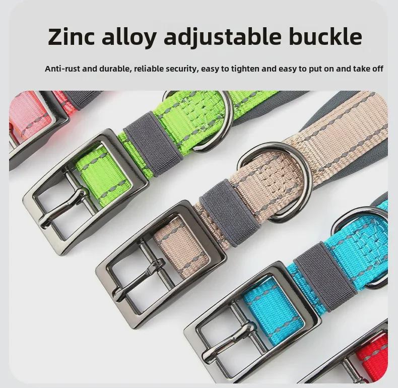 Customizable Neoprene Dog Collar: Comfortable, Non-Squeezing, Reflective Collar for Dogs of All Sizes