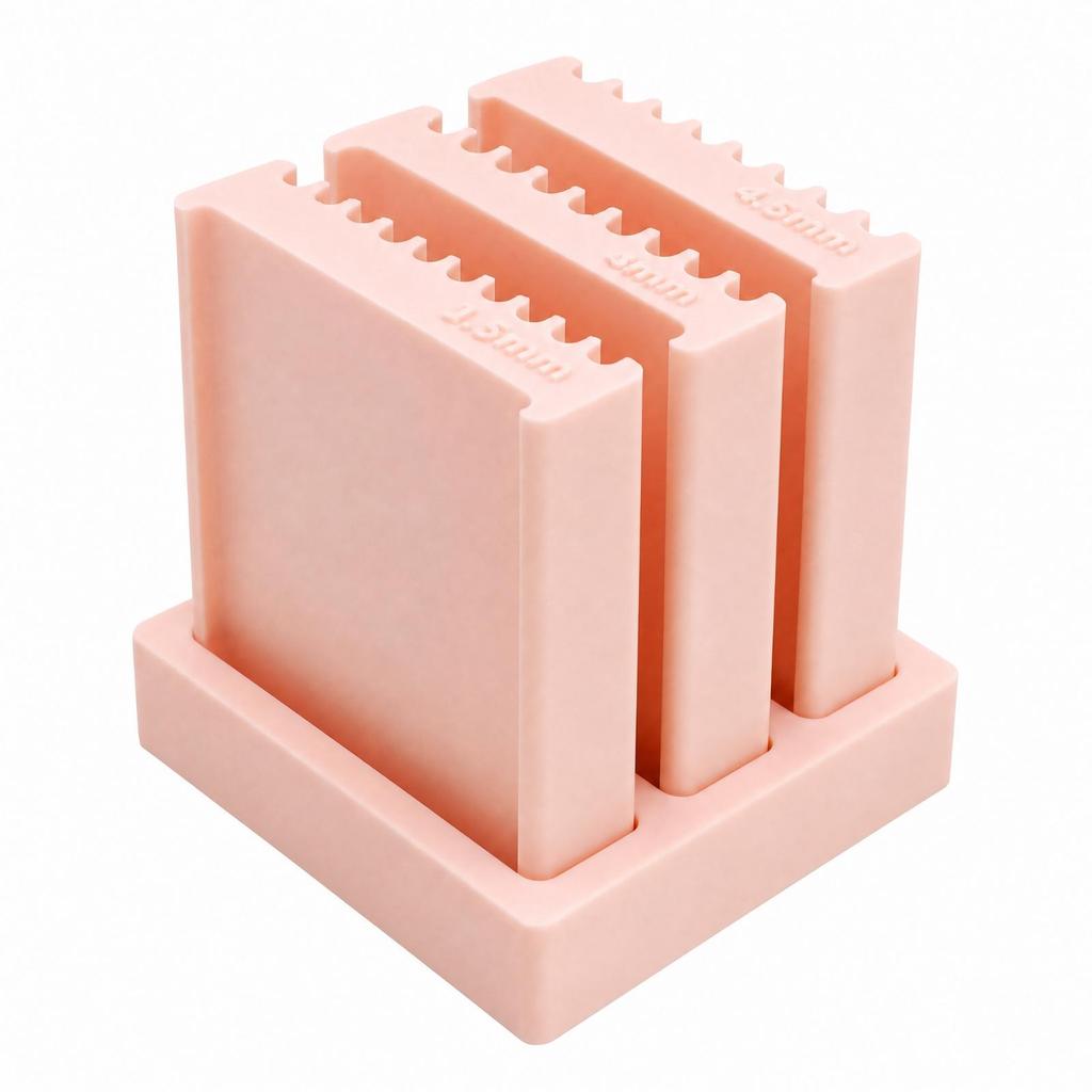3 Pieces Double-Sided Clay Roller Uniform Bead with Storage Holder