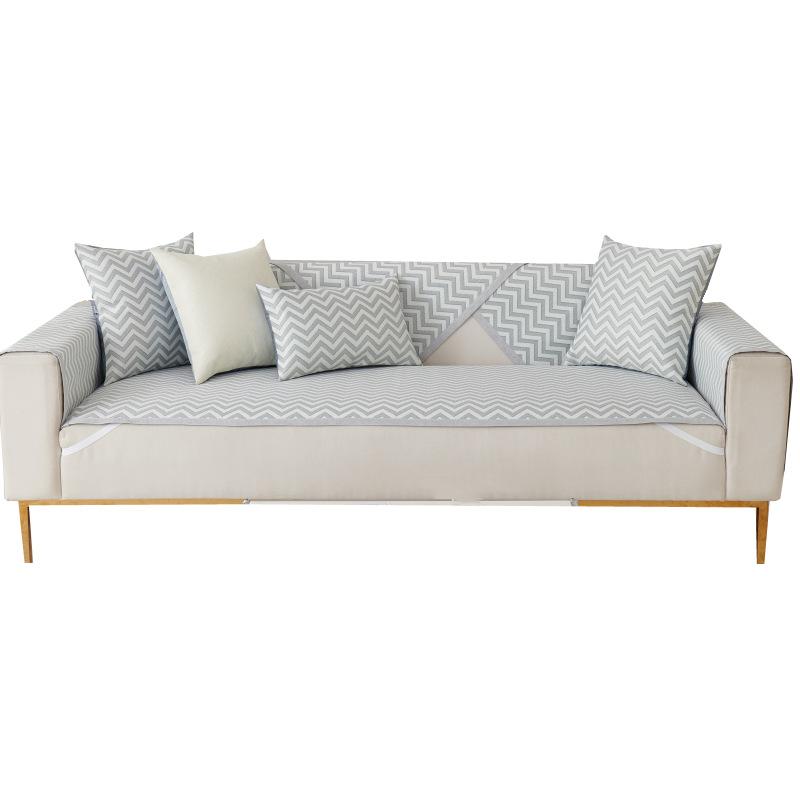 Summer Ice Silk Sofa Cushion Summer Mat Cushion New Sofa Cover Non-Slip Sofa Seat Cushion Cover Towel