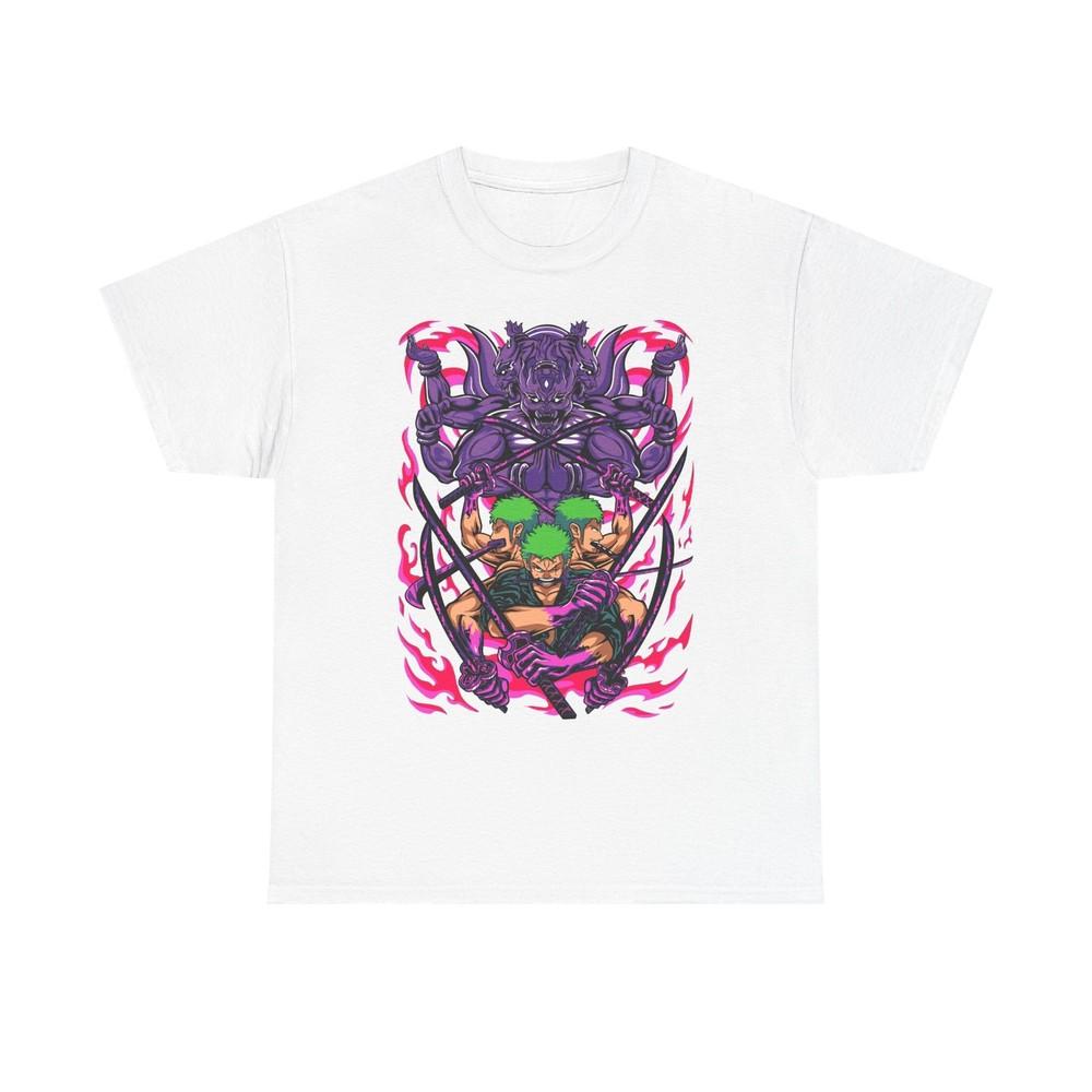 One Piece Roronoa Zoro Tee Samurai Style Unisex TShirt Cotton Shirt