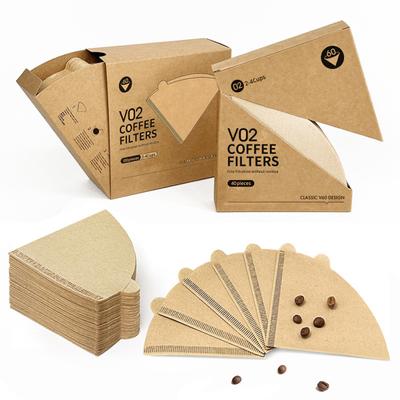 40/100Pcs Cone Coffee Filter Paper for 45661 Cups V-shaped Design Disposable