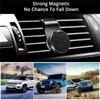 360 Degree Rotation Car Phone Holder Magnetic Air Vent Mount Clip In Car Magnet Mobile Phone Bracket Stand With Iron Sheet