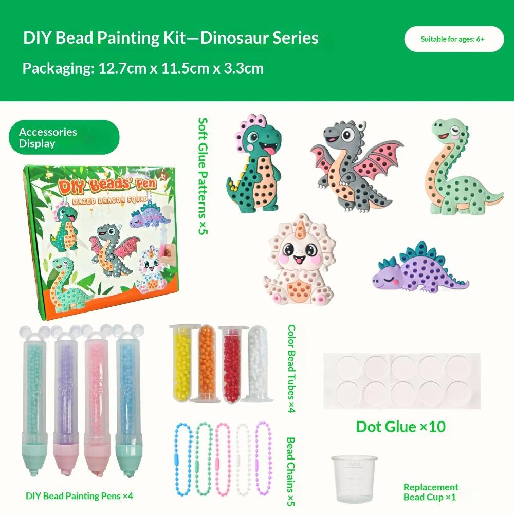 Pittura su tela con perline adesive fai-da-te per bambini, Giocattolo puzzle con adesivi diamantati creativi, Design con animali dei cartoni animati e principesse per bambine