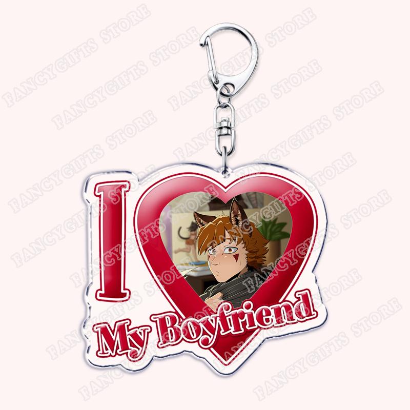 Portachiavi Carino I Love My Boyfriend Chibi per Accessori Law Pet Strade Lawrence Ren Hana Owo Portachiavi Gioielli Amici Fan Regali