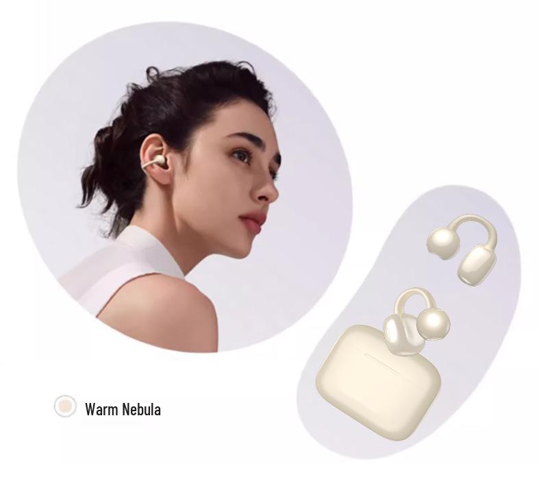 AI Bluetooth Ear-Clip Headset with In-Ear Translation and Bone Conduction