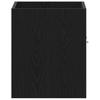 Bathroom Vanity Cabinet Black Oak Effect 60 X 38.5 X 46 Cm