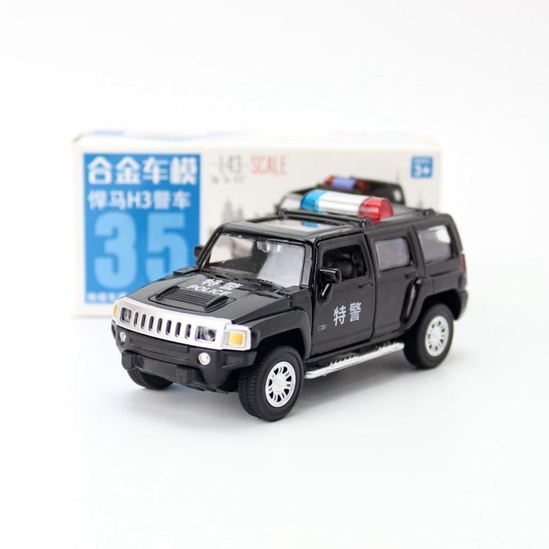 Alloy Simulation Suv Police Car Sedan Model Toy With Double Opening Doors