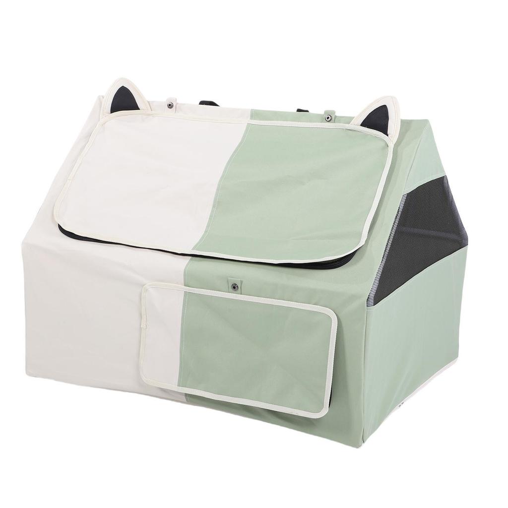   Cat Tent Crate Comfortable Oxford Cloth Portable Enclosed Pet Tent for Pregnant Cat Nursing Area  