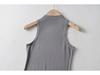 YPFF Trendy European Women's Sleeveless High-Neck Crop Top