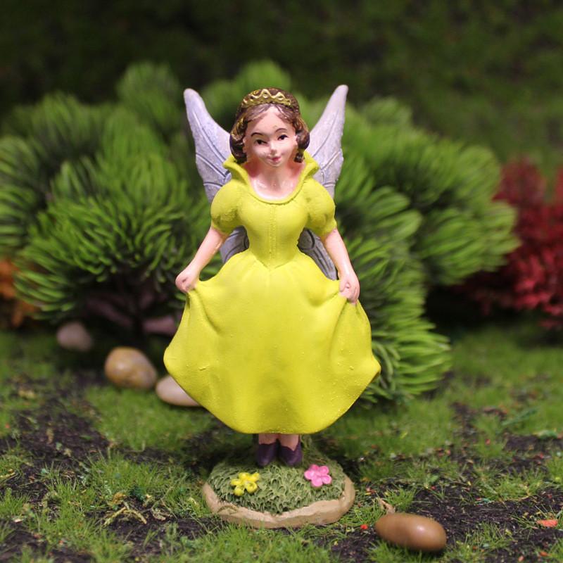 Flower Fairy Creative Miniature Resin Garden Scene With Fairy And Dwarf Decor For Gifts And Parties