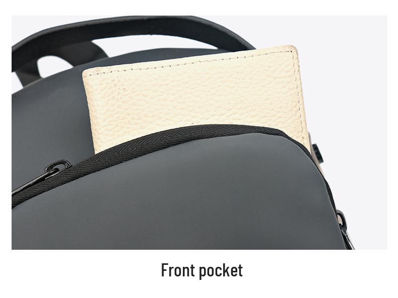 Men's Single Shoulder Crossbody Bag with Combination Lock and USB Port