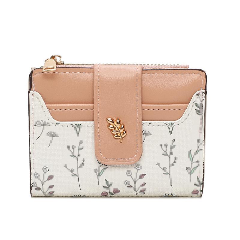 Damen Geldbörse Kurz, Nische, Klein, Frisch, Zero Wallet für Damen, High-End-Feeling