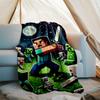 1pc Pixel games Theme Blanket - Digital Print, Polyester, Cozy for All Seasons, Perfect for Outdoor, and Travel