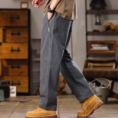 Casual Pants Men's Spring and Autumn Narrow Version Drape Extended Straight Pants Men's Spring Wide-leg Jeans