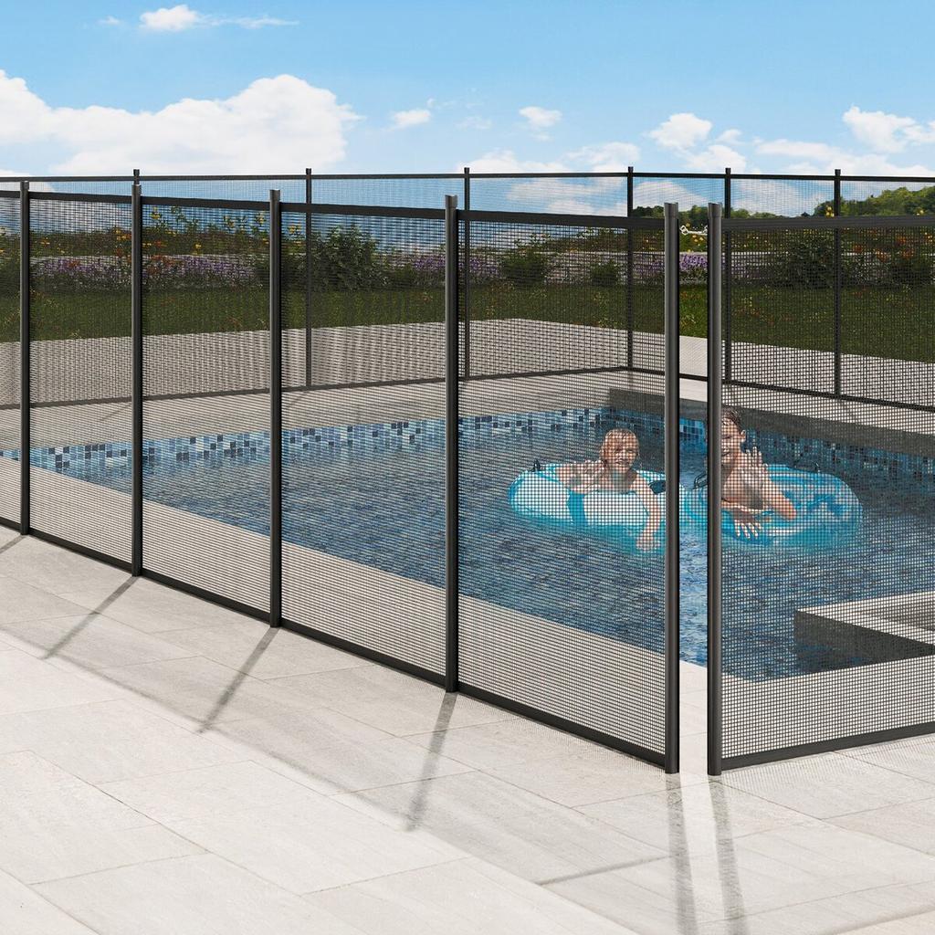Pool Fence 4 X 48 FT Removable Pool Fences for Inground Pools Outdoor