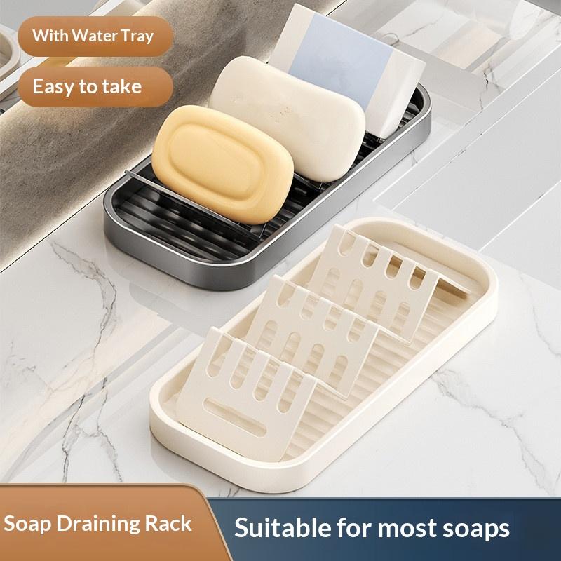 Elegant Stainless Steel Soap Holder with Fast Drainage for Bathroom Neatness