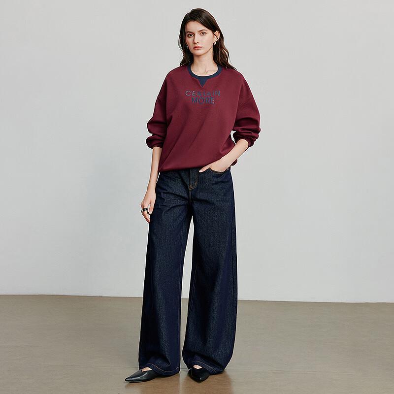 Chuyu Women's Color Block Loose Sweatshirt