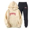 Tide Brand Sweater Set BACKWOODS Printed Men's and Women's Fleece Hoodie Two-piece Set