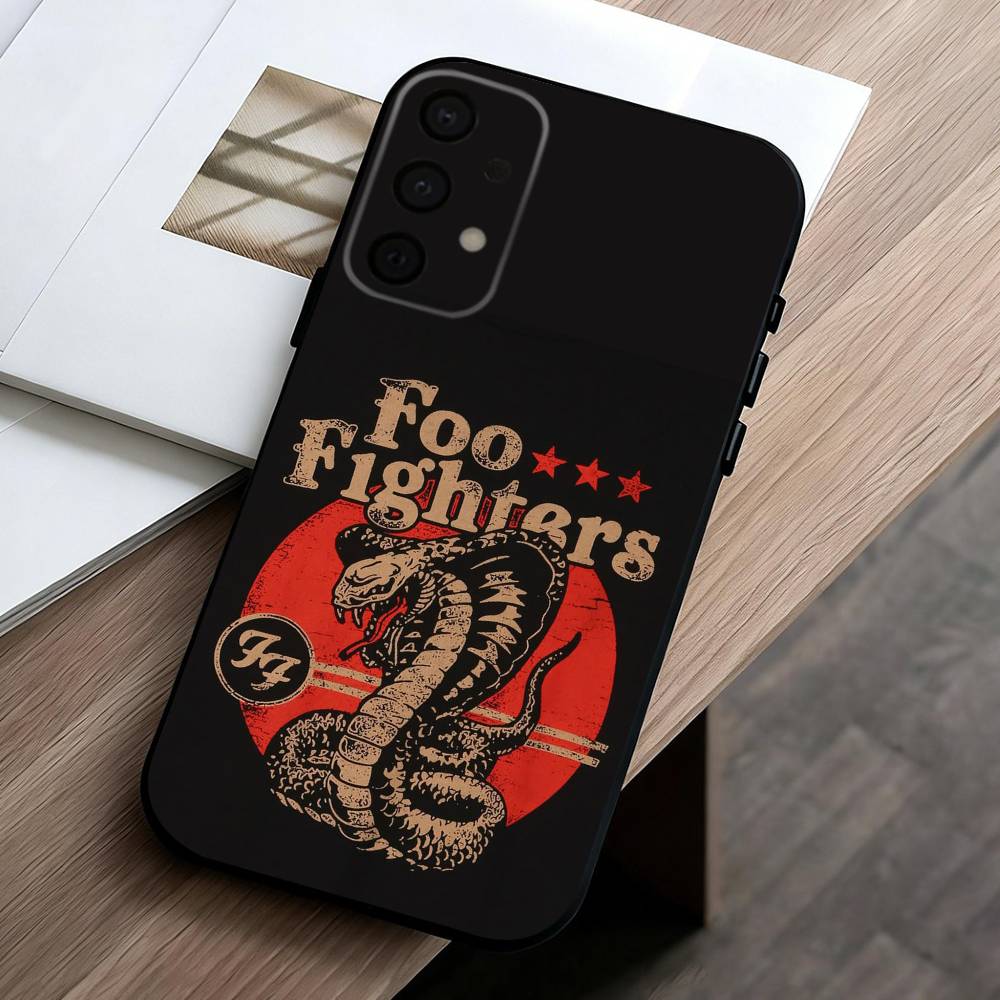 High-octane Band Foo Fighters phone Case For Samsung Galaxy A73,A72,A71,A70,A53,A52,A51,Others Soft Black Shell