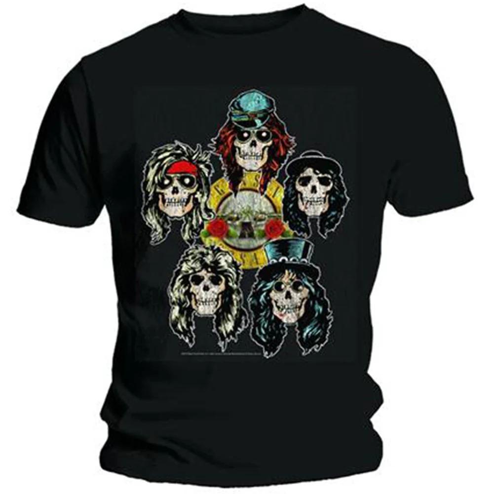 

Guns N Roses Vintage Heads T-shirt High-end Luxury Is for Both Men and Women Top Y2k 2026 Summer 4XL