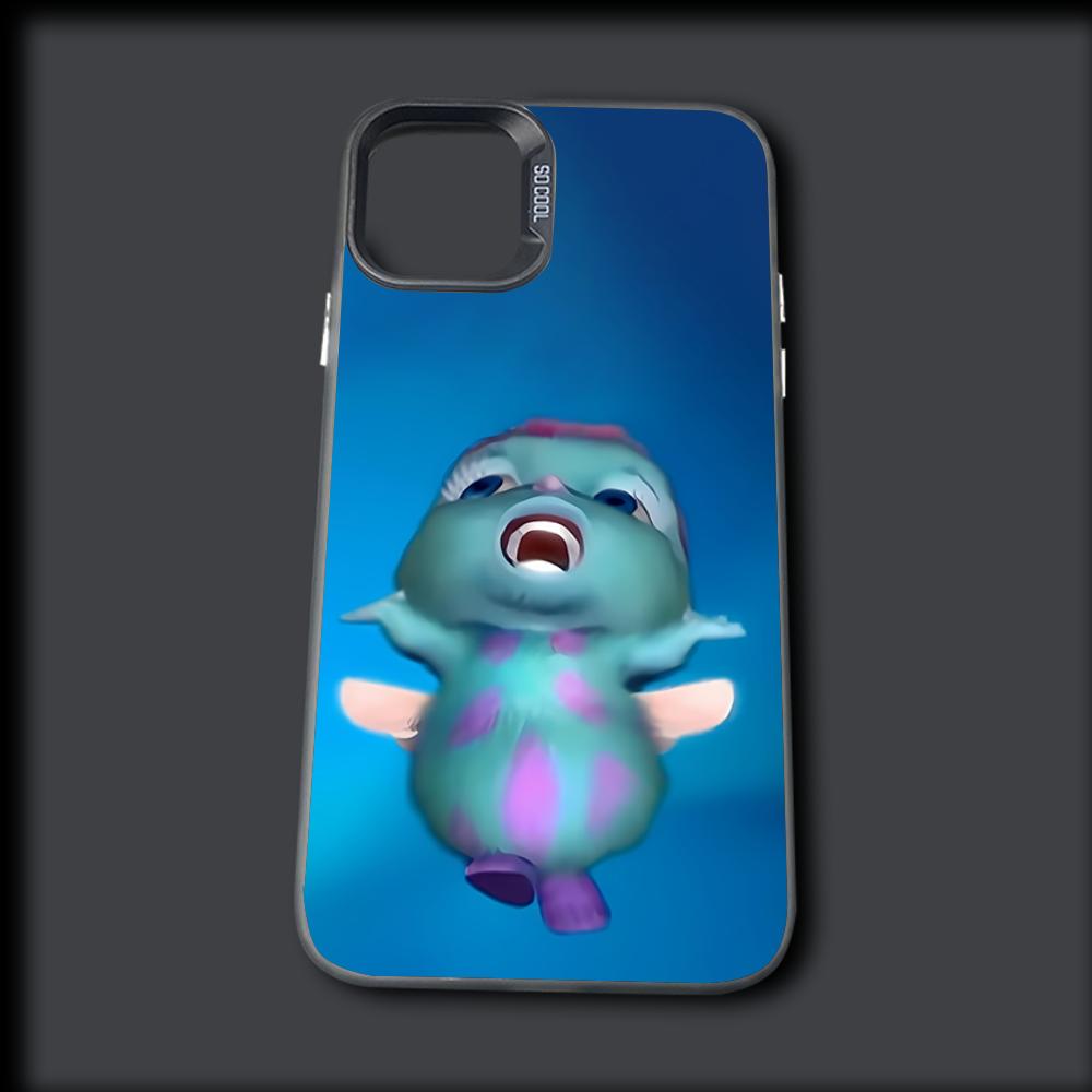 Funny B-Bibble Meme Phone Case For iPhone 16,15,14,13,12,11,Mini,Pro,MAX Gray Drop Matte Shockproof Soft Cover