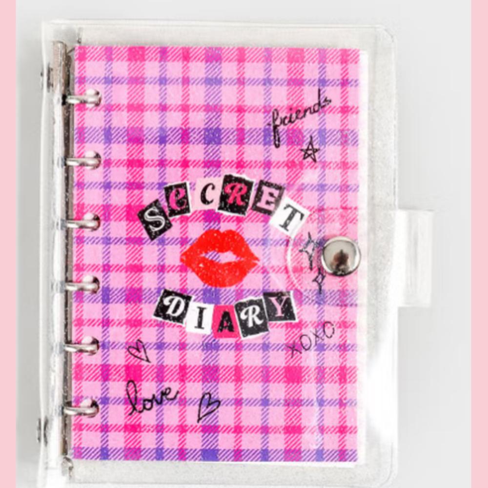 

High teen 6-hole check inner notebook 80 sheets фиолетовый