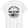 United States Space Force Logo (blk-Aged) T-Shirt