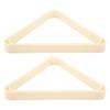 2pcs Strong Build Billiard Triangle Rack White Color Billiard Ball Frame  For Snooker Game