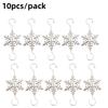 5/10pcsChristmas Snowflake Hooks Holiday Party Christmas Tree Decorations Hooks Fireplace Door Christmas Socks Christmas Balls G
