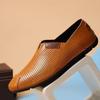 Fashion Genuine Leather Shoes for Men Fashion Designer Loafers Handmade Moccasins Outdoor Male Driving Footwear New Travel Slip On Flats