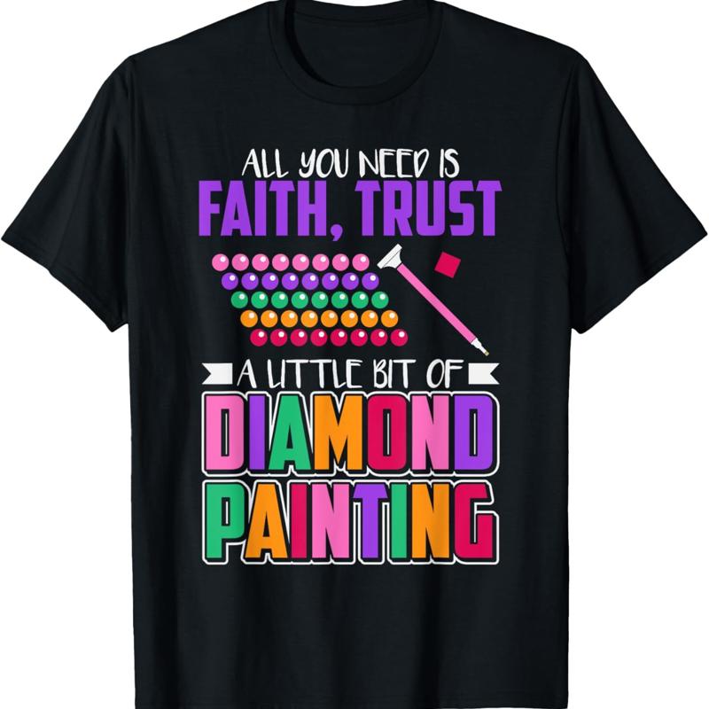 Diamond Painting Fun Design For Artists And Art Fans T Shirt
