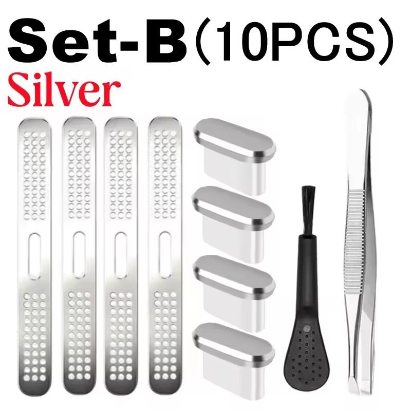 Für iPhone 17 Pro Max 17Air Handy-Lautsprecher Staubgitter Netzabdeckung USB Typ-C Ladeanschluss Schutz Staubstopfen Reinigungsset