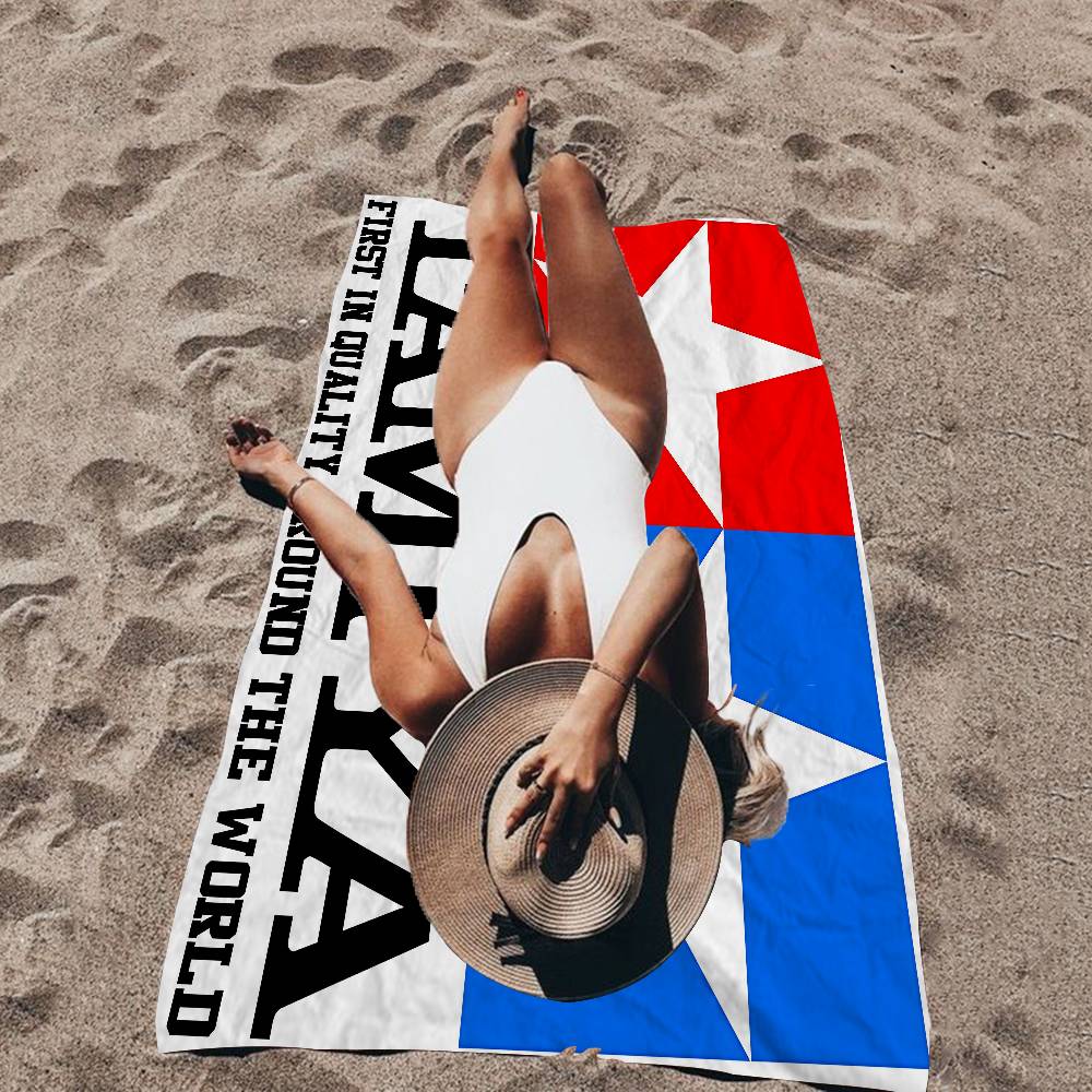 T-Tamiya Logo Bath Towel Microfiber Soft Water Absorbing Breathable For Girl Kids Decorative Cartoon Beach Towel