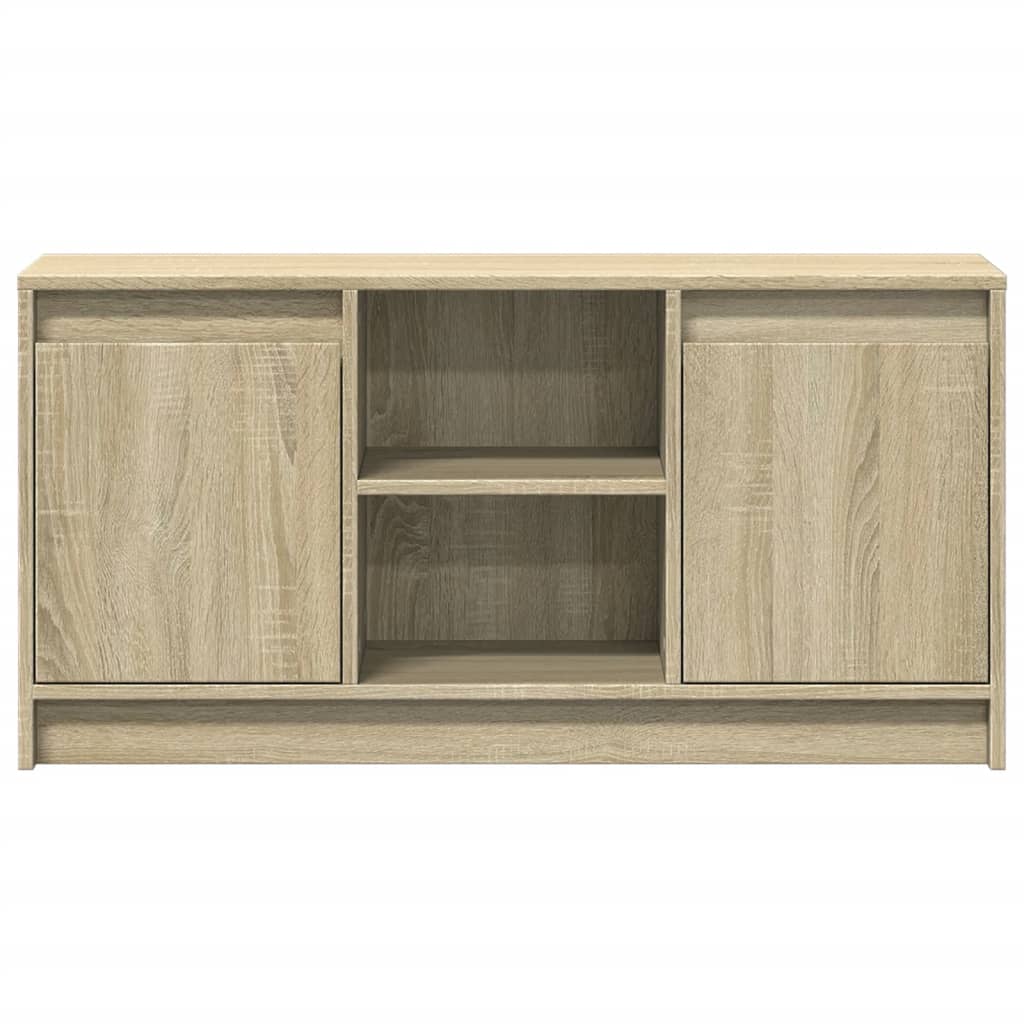 Vidaxl Mobile Porta TV con LED, Rovere Sonoma, 100x34x50 cm