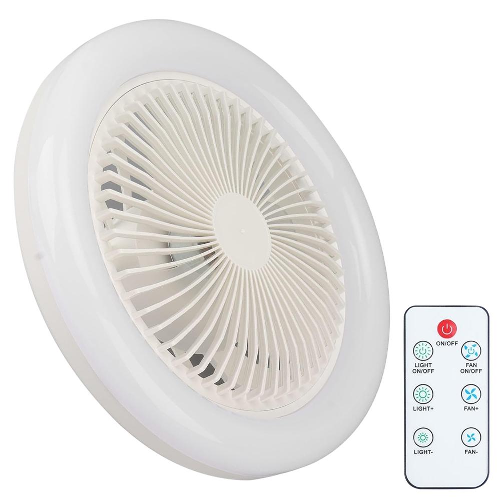 Smart Ceiling Fan 30W Fans With Lights Remote Control Bedroom Decor Ventilator Lamp Air Invisible Blades Silent for Living Room
