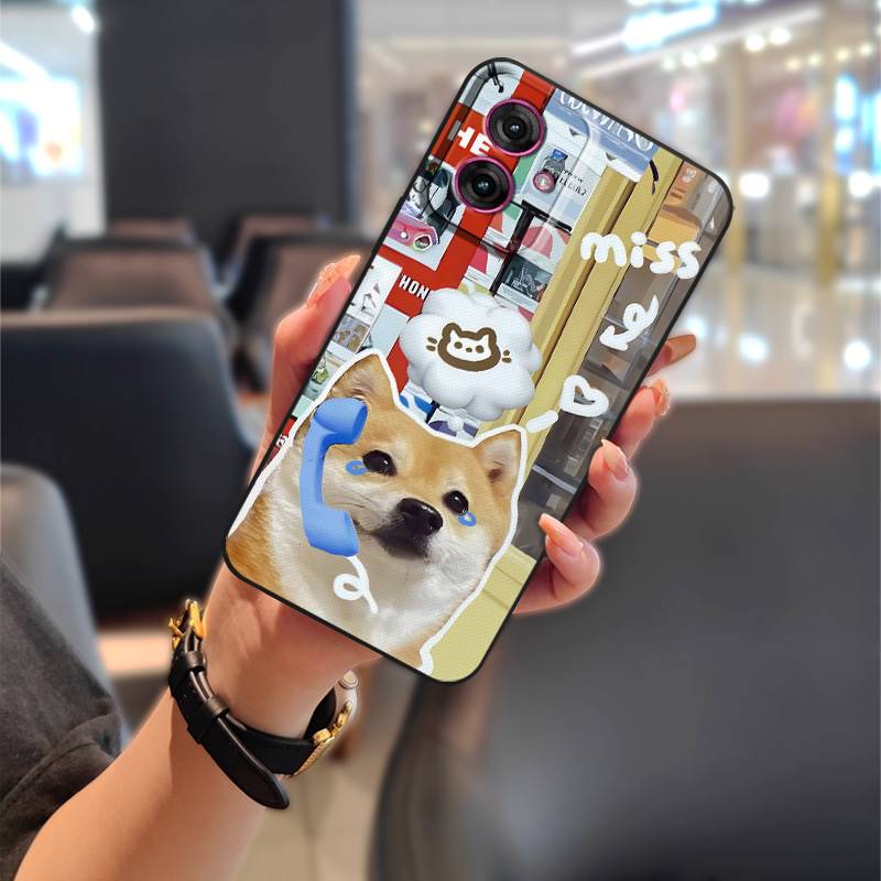 Waterproof Anti-knock Phone Case For MOTO G55 5G Protective Dirt-resistant Cute Graffiti Durable Cartoon TPU Soft case