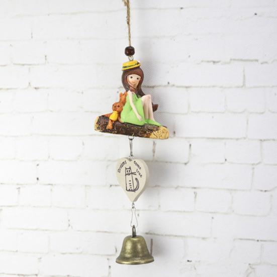 Wind Chimes Attractive Pleasant Voice Decorative Bird House Cage Wind-bell Home Pendant Ornament for Balcony