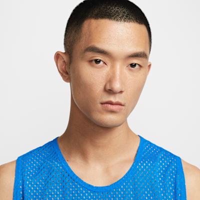 Men's Nike Running Tank Tops Unisex Blue